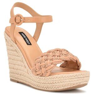 Nine West Womens Ankle Strap Warm Wedge Sandals